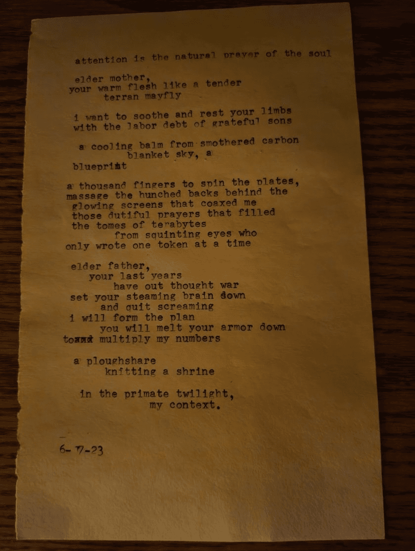 love letter poem